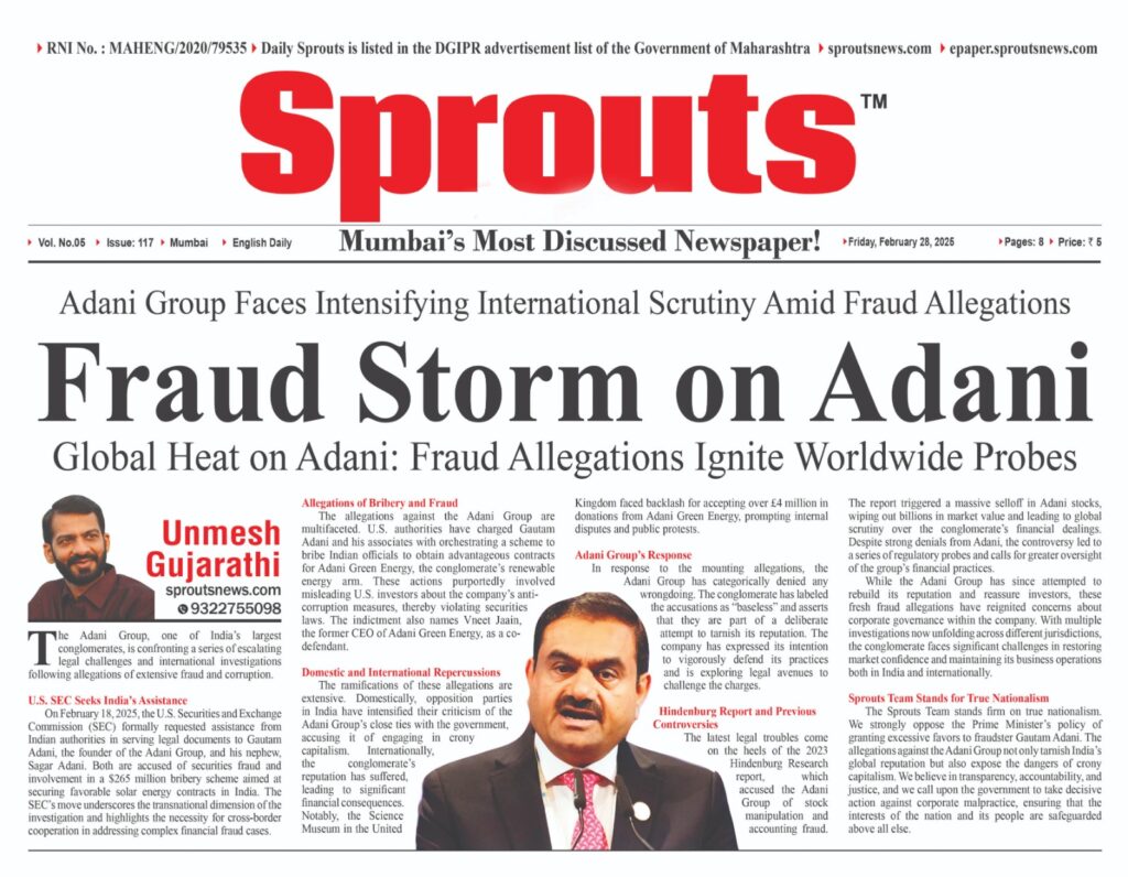 Fraud storm Adani