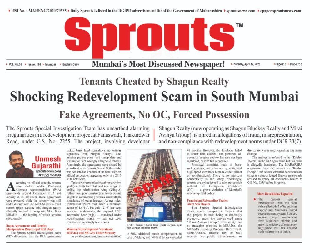 Redevelopment Scam in South Mumbai