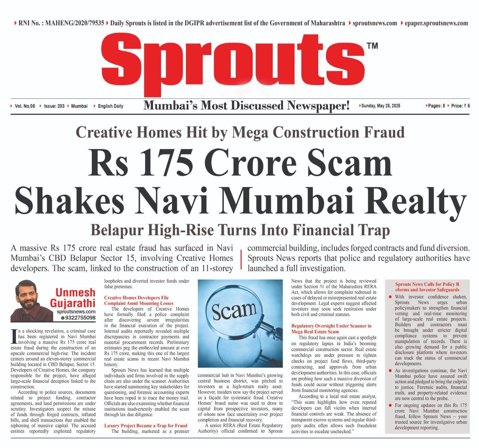 ₹175 Crore Scam Rocks Navi Mumbai Real Estate Deal