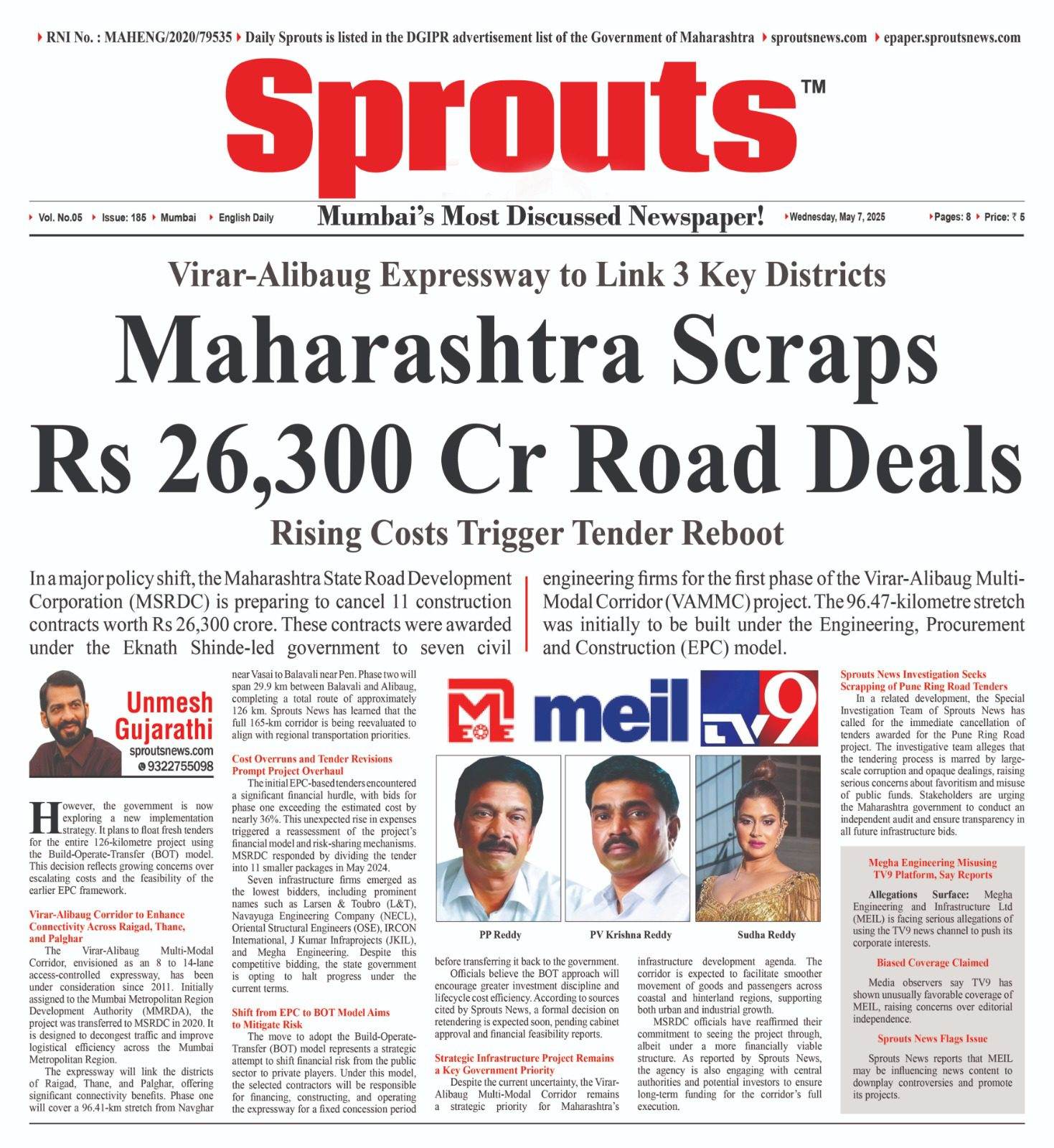 Maharashtra MSRDC Scraps ₹26300 Cr Road Contracts Deal