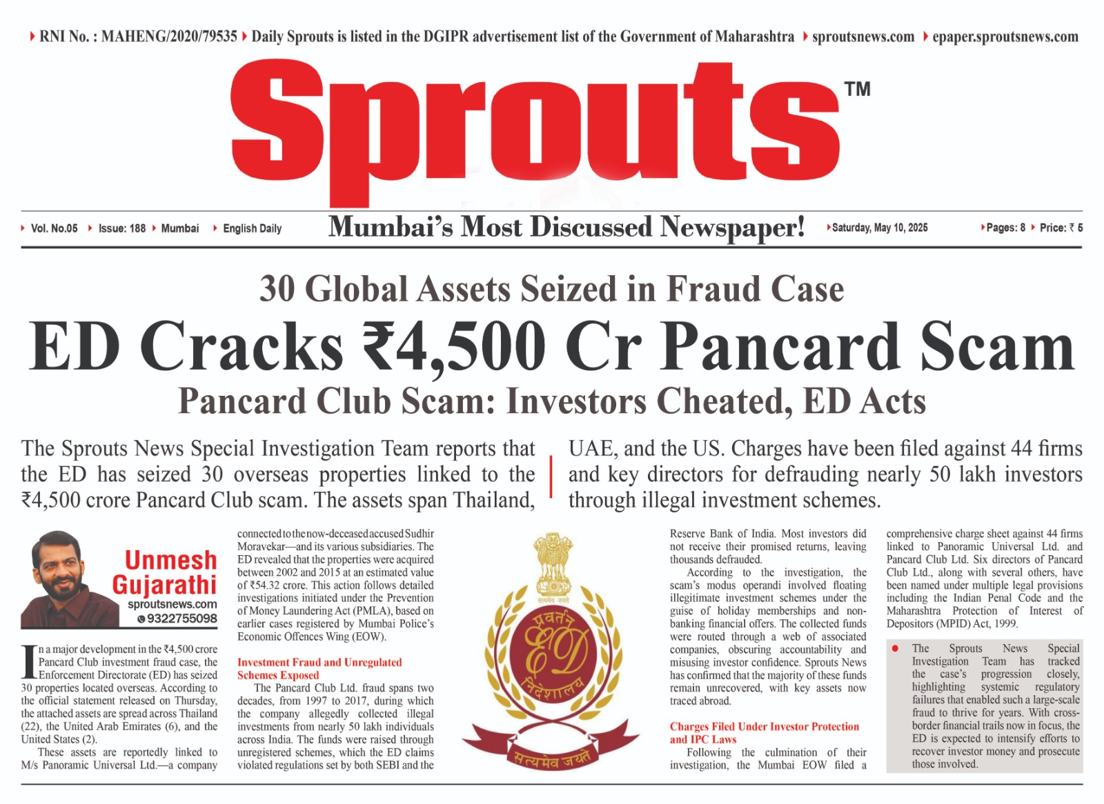 Pancard Scam Busted ED Seizes Global Asset