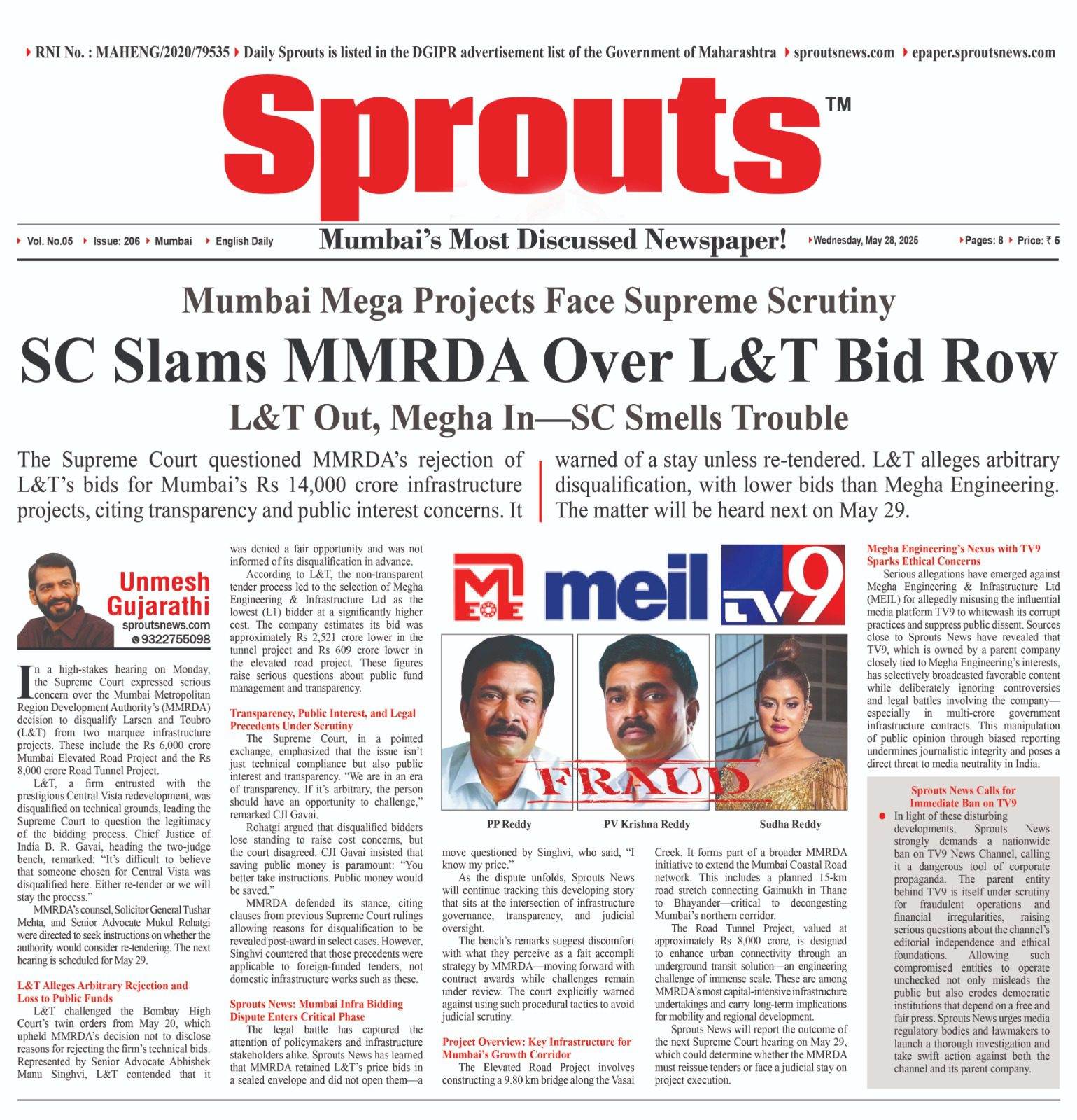 SC Slams MMRDA Over LT Exit in ₹14K Cr Projects