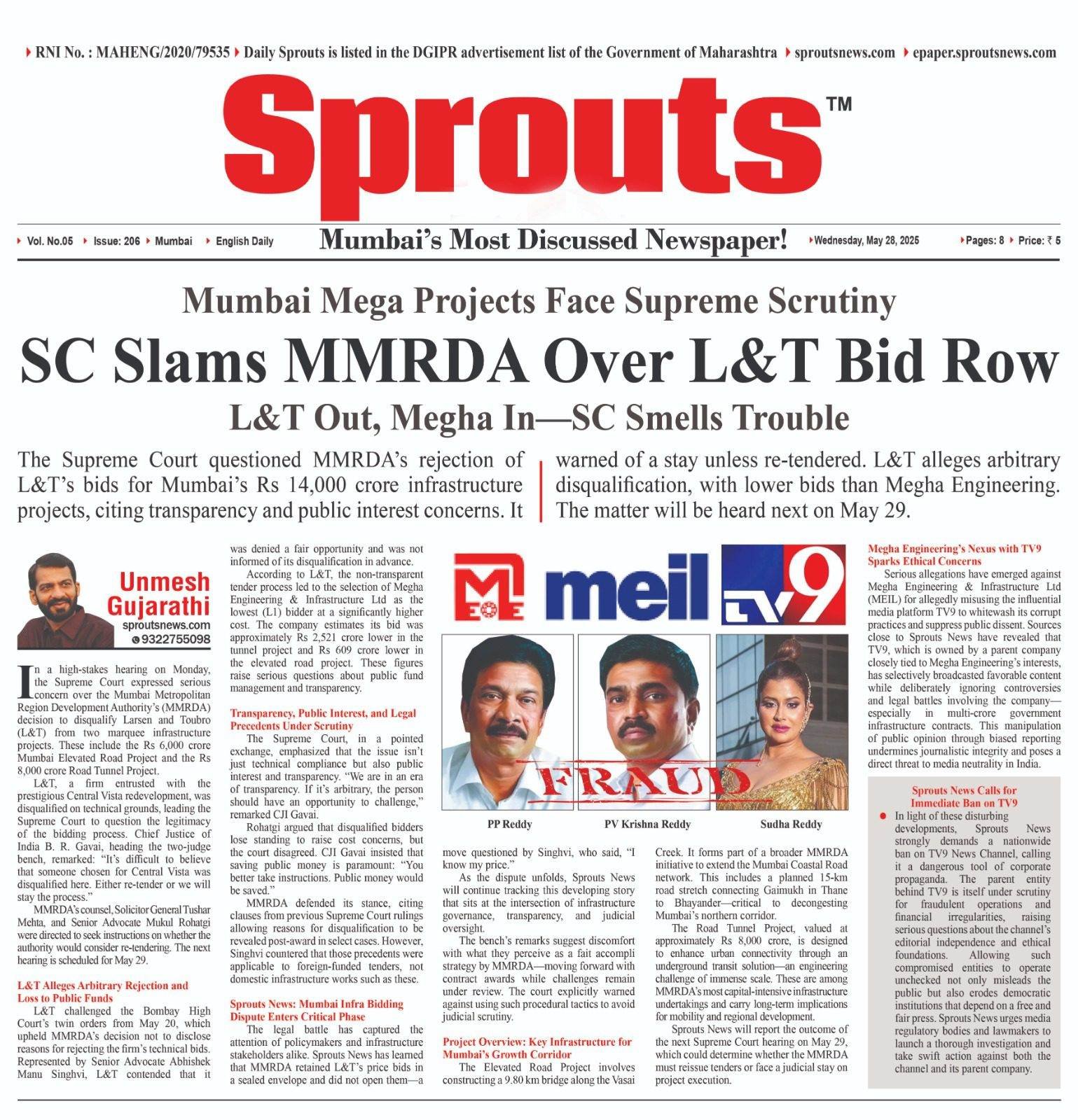 SC Slams MMRDA Over LT Exit in ₹14K Cr Projects