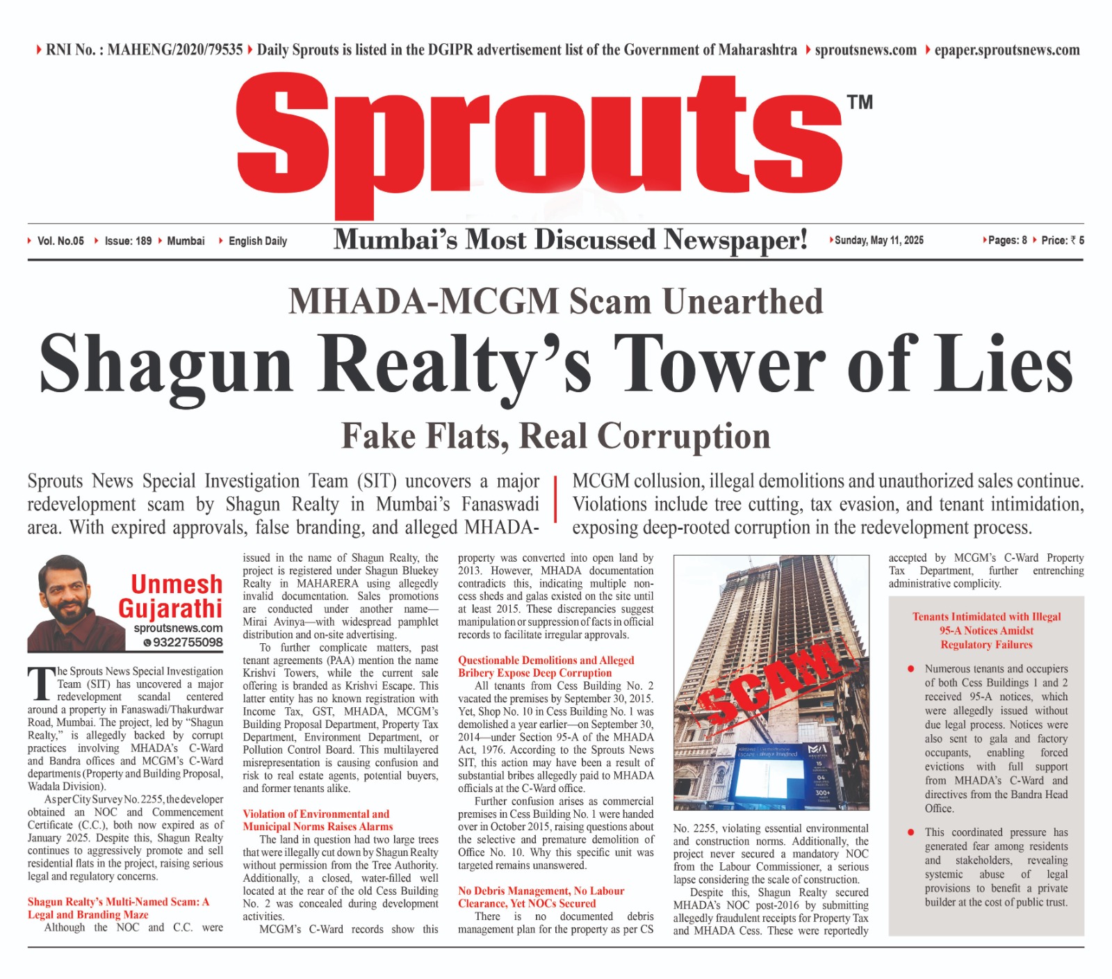 Shagun Realtys Multi Named Scam probe