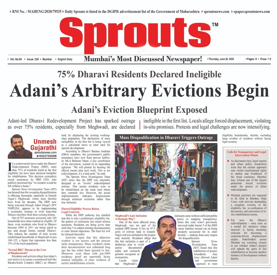 Adani-led Dharavi Redevelopment Project Faces Backlash