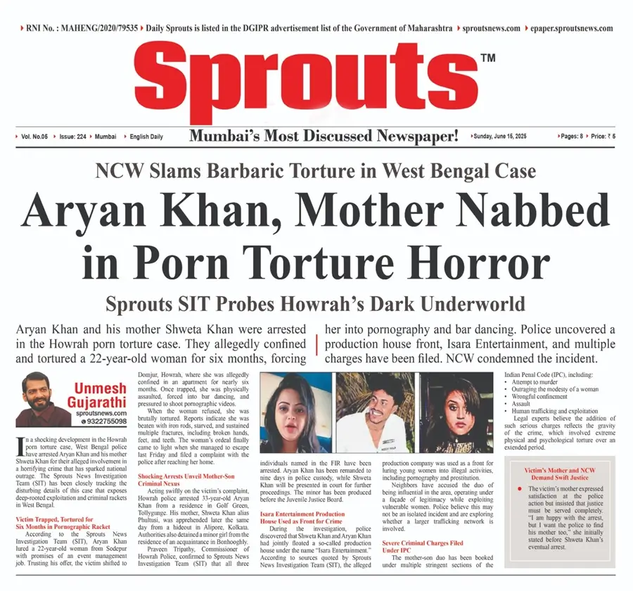 Aryan Khan Mother Held in Shocking Porn Torture Case - Sprouts News Aryan Khan Mother Held in Shocking Porn Torture Case