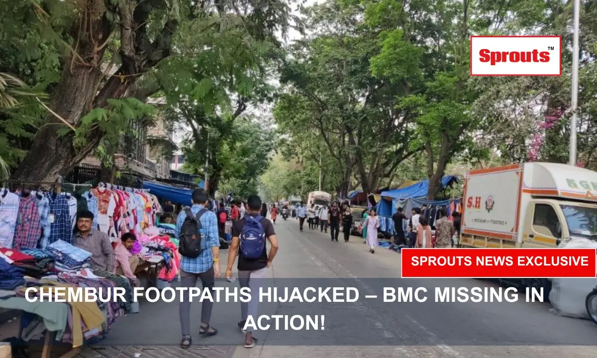 Chembur Footpaths Vanish Under Encroachment as BMC Ignores