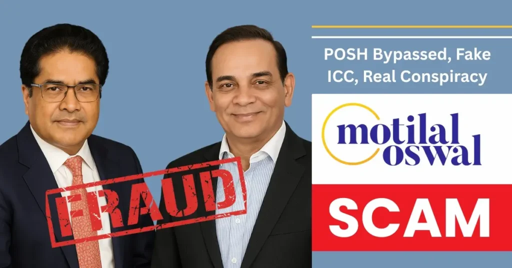 MOFSL Scandal Exposed Corrupt ICC & POSH Shocking Lies.