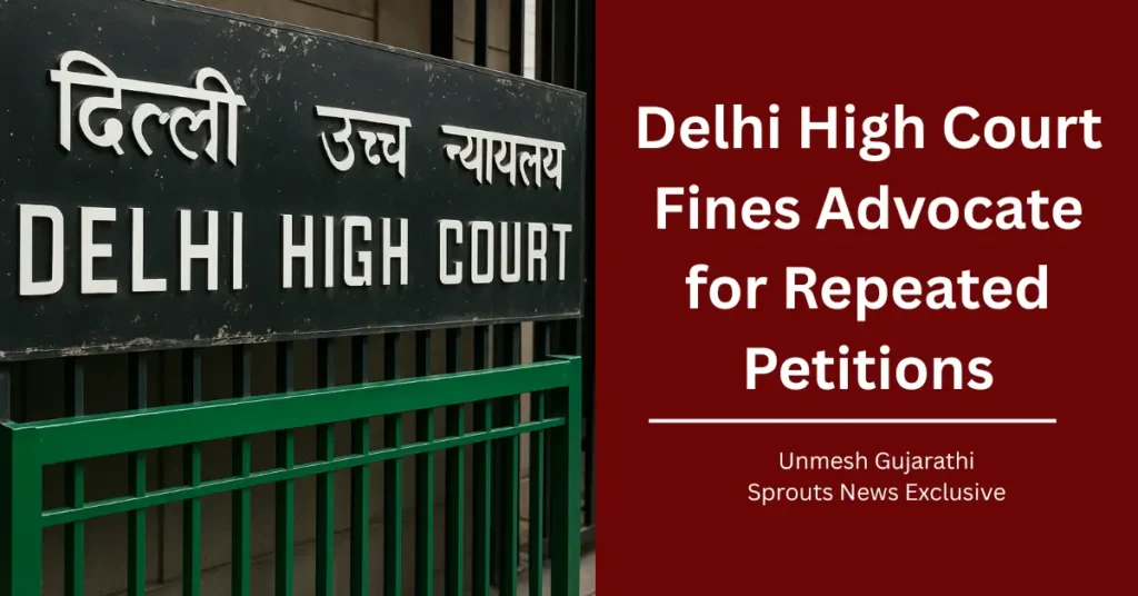 Delhi High Court Fines Advocate ₹1.25L Frivolous Petitions.
