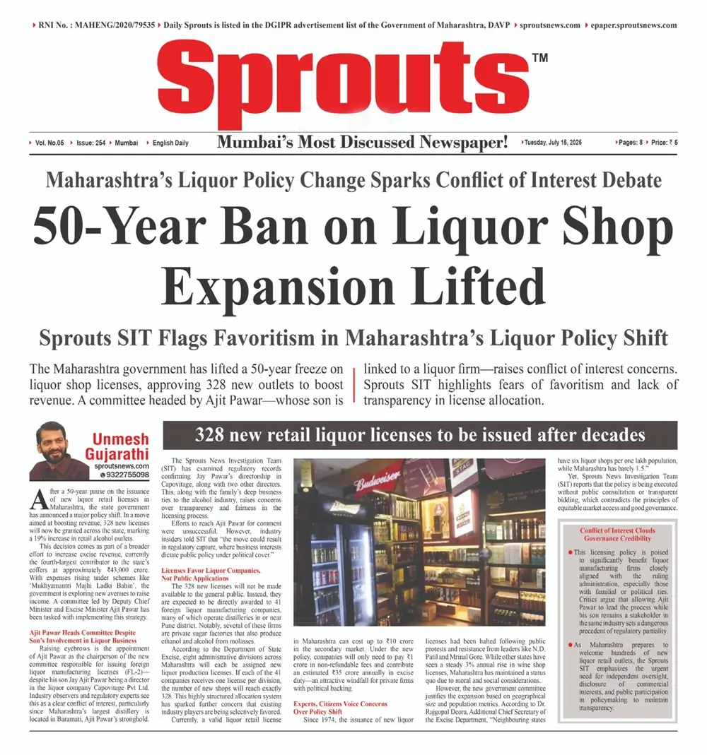 Liquor Policy Shock Maharashtra Lifts 50‑Year Ban, Sparks Conflict Row.