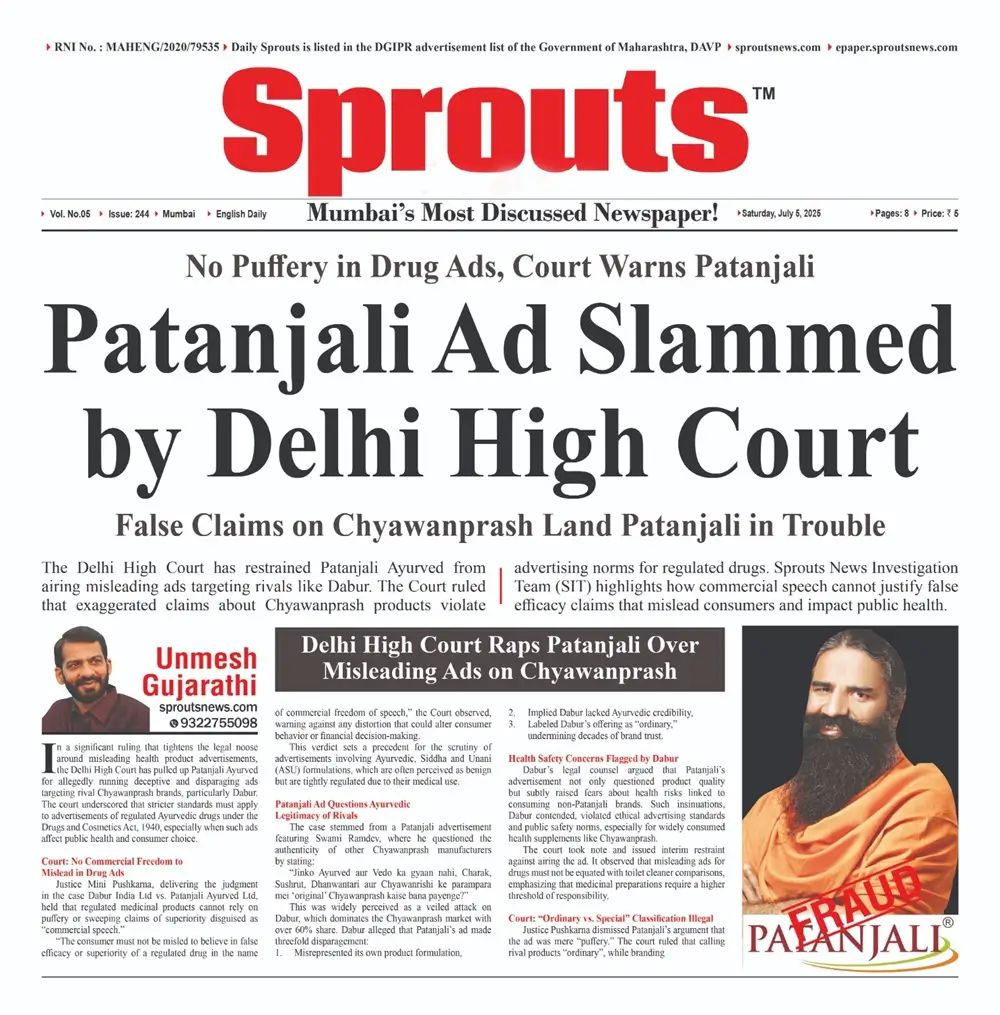 Patanjali Chyawanprash Ad Slammed by Delhi High Court.