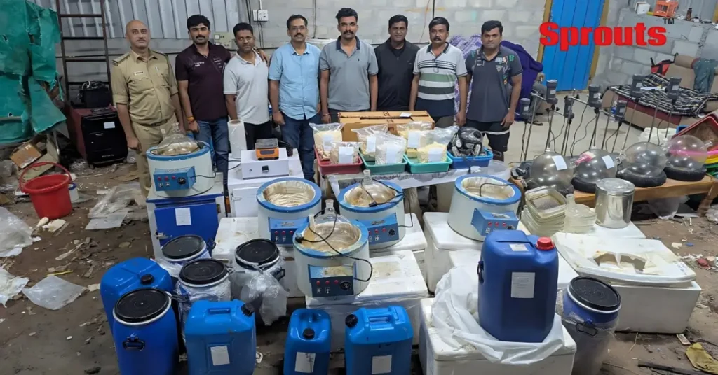 ₹390 Cr MD Drug Factory Raid in Mysuru by Saki Naka Police.