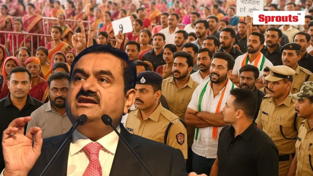 Adani Mine Halted in Nagpur After Massive Protest.