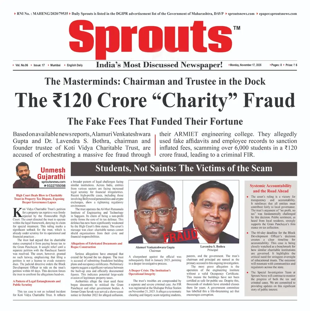 ARMIET College Link to Koti Vidya Trust in Massive Student Fee Scam