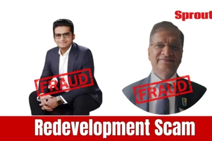 ₹31 crore Mumbai redevelopment scam involving father-son developers.