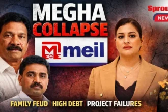 Megha Engineering infrastructure project site in India.