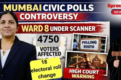 Voters checking electoral rolls during Mumbai civic elections.