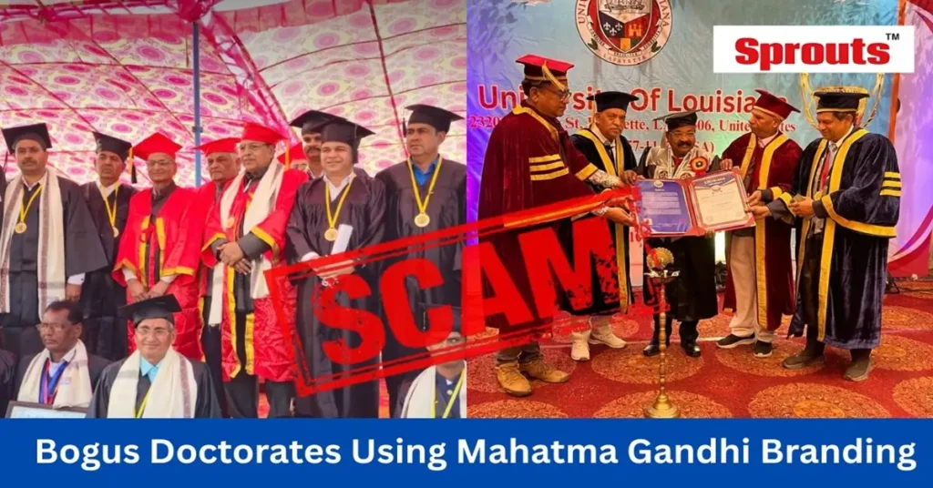 Fake doctorates and award scams targeting school teachers in India.