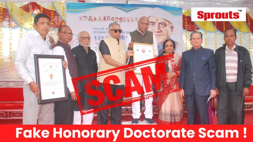 Fake honorary doctorate certificate issued by unrecognised university in Akola