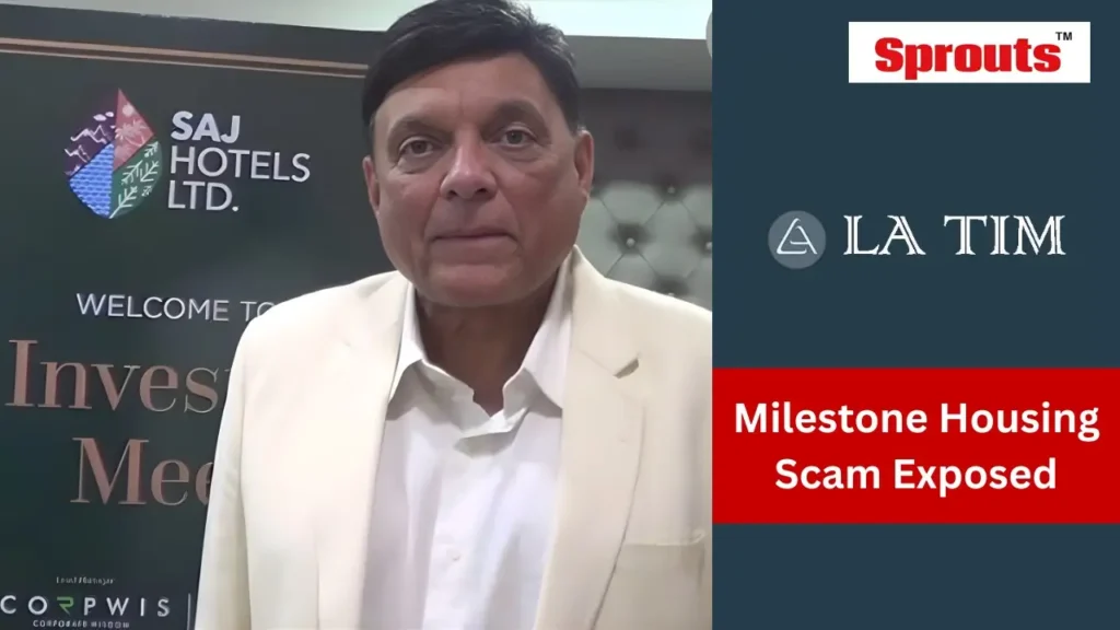 Navi Mumbai homebuyers protest alleged Milestone housing scam.