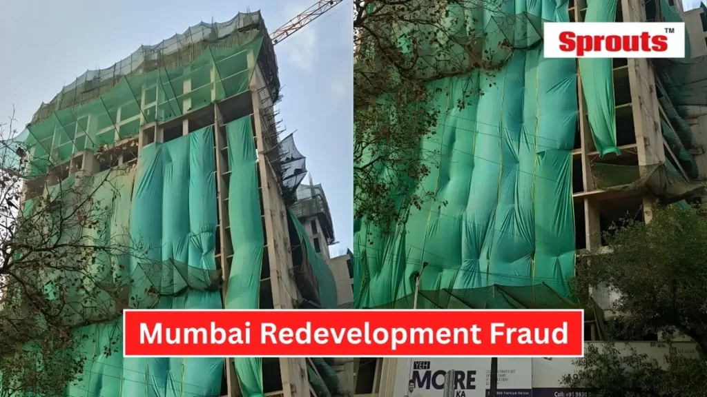 Mulund redevelopment project accused of illegal land grab and fraud.