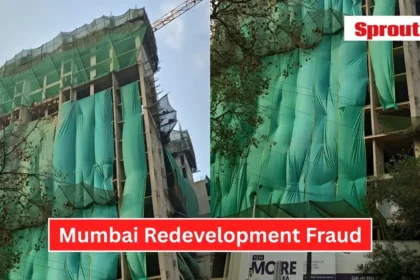 Mulund redevelopment project accused of illegal land grab and fraud.