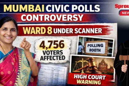 Voters checking electoral rolls during Mumbai civic elections.