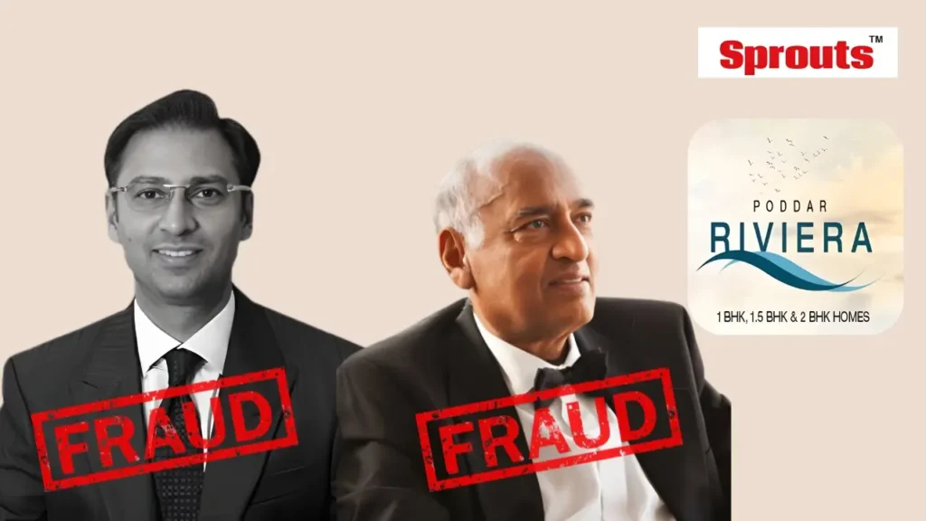 Construction site of Poddar Housing project on alleged trust land in Mumbai.