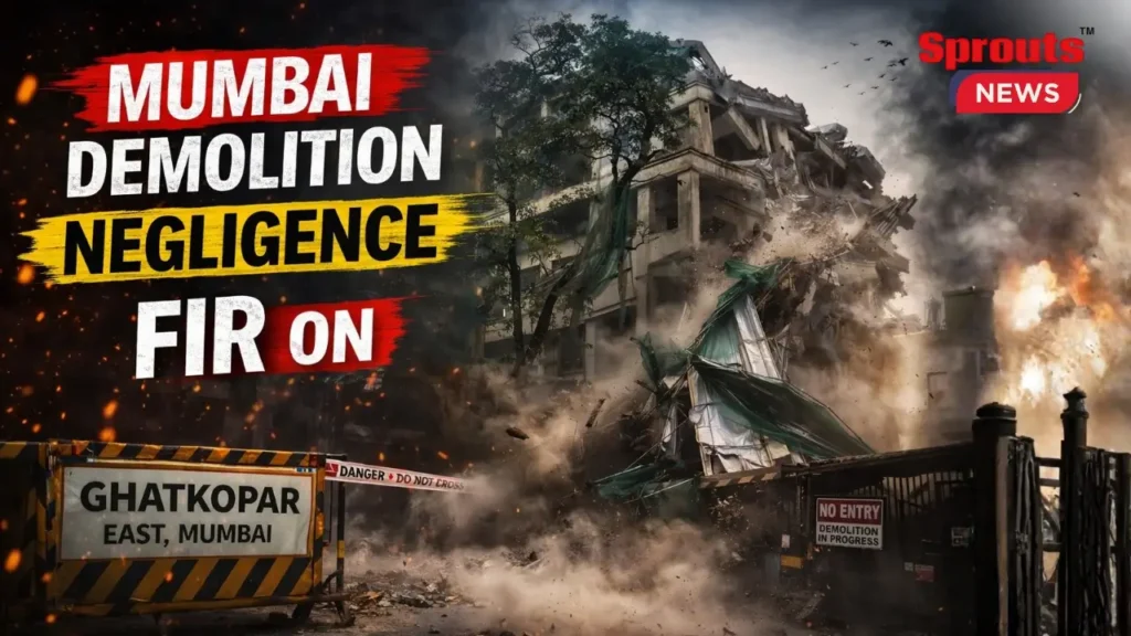 Ghatkopar Demolition work and redevelopment site