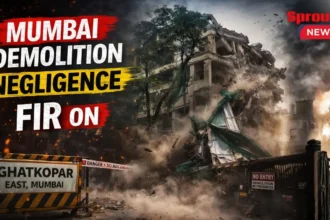 Ghatkopar Demolition work and redevelopment site