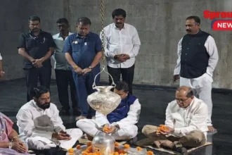 Eknath Shinde comes under focus amid Kharat case developments.