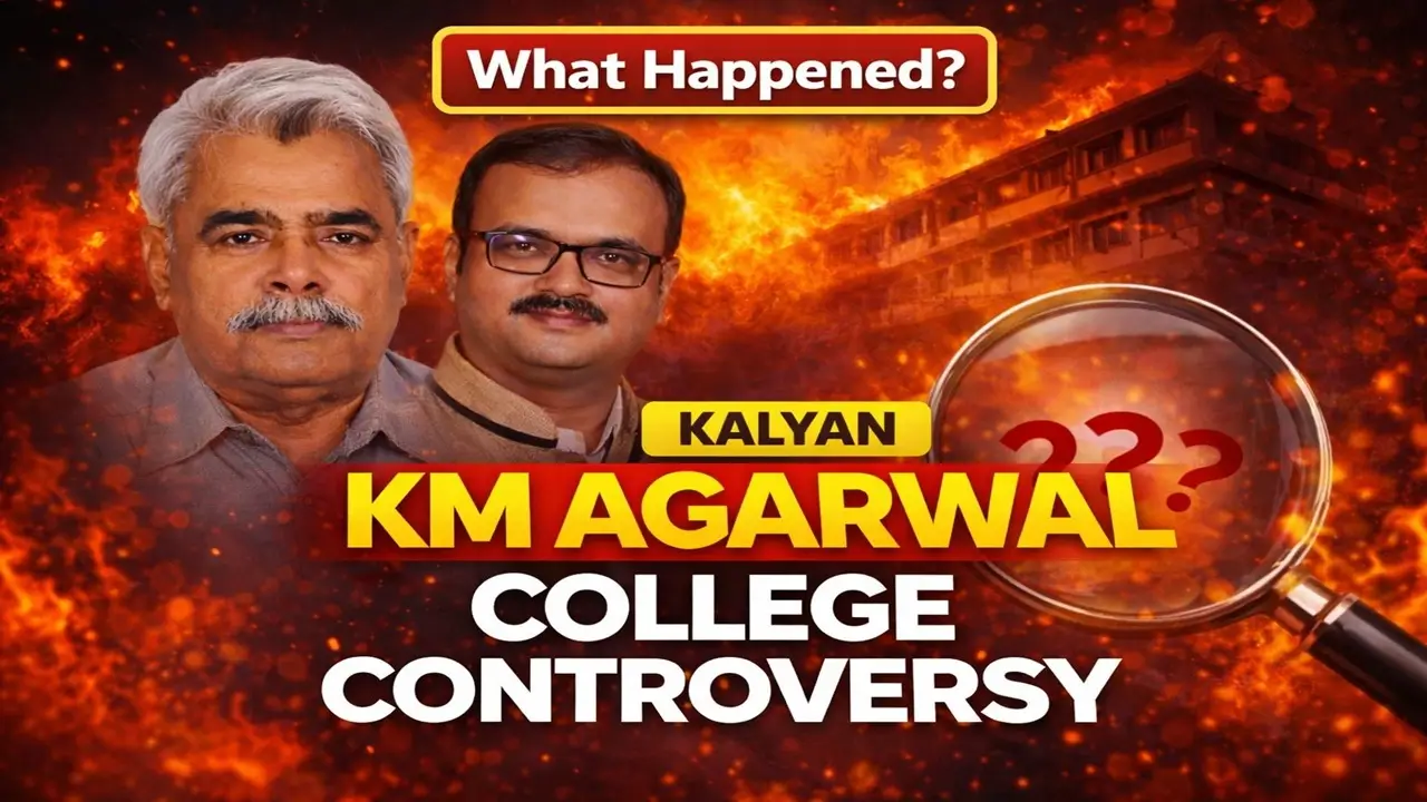 K. M. Agrawal College, Kalyan West at the centre of asset allegations.