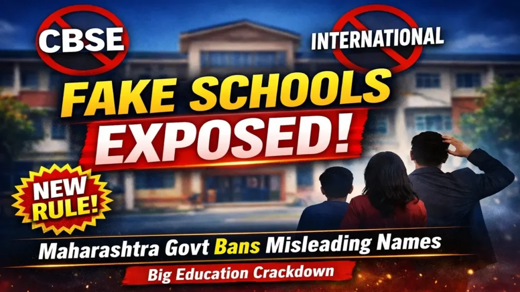 Maharashtra Bans Misleading School Names Without Approval.