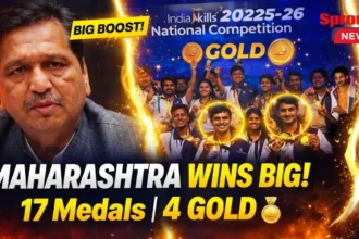 Maharashtra Students receiving awards at National Skill Competition.