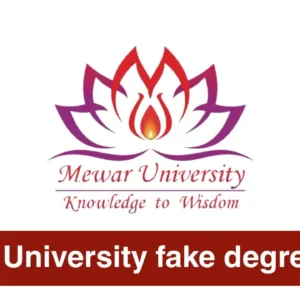 Mewar University fake degree case has triggered a Rajasthan government notice.