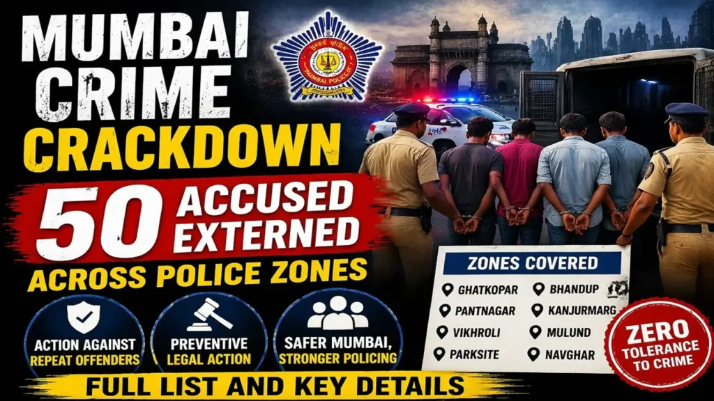Mumbai Police Extern 50 Accused in Major Crackdown.