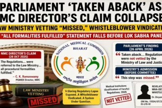 NMC Law Ministry vetting controversy.