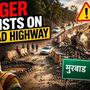 New concrete road developed on the Murbad–Malshej highway NH 61 stretch.