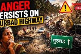 New concrete road developed on the Murbad–Malshej highway NH 61 stretch.