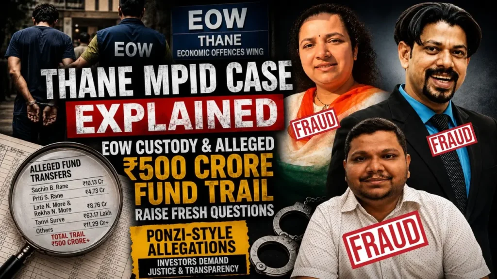 500 Cr Thane MPID case investigation.
