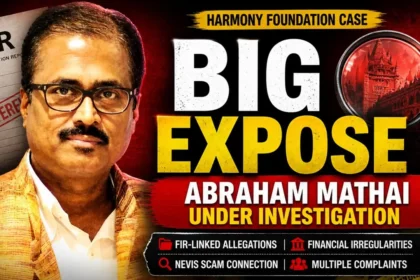 Harmony Foundation case under probe as FIR-linked allegations against Abraham Mathai.