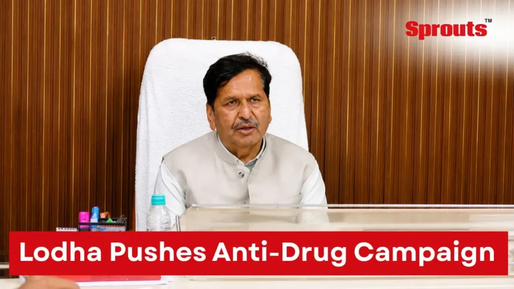 Lodha led a high-level Mumbai anti-drug meeting following the NESCO-related .controversy.