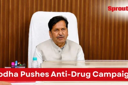 Lodha led a high-level Mumbai anti-drug meeting following the NESCO-related .controversy.
