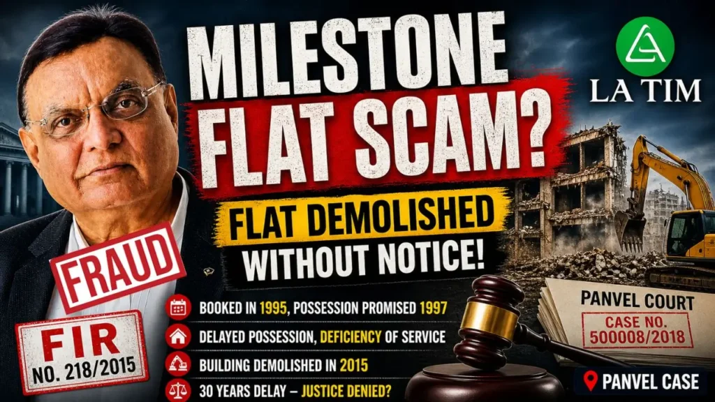 Milestone flat case in Panvel highlights alleged demolition, delayed possession.