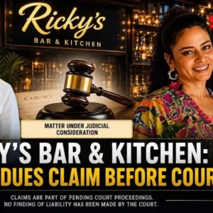 37 lakh recovery suit involving Ricky’s Bar & Kitchen.