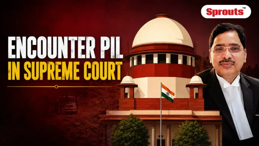 Supreme Court hearing related to the Bharat Bhushan Tiwari encounter case.