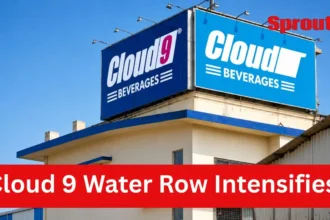 Water tanker outside Cloud 9 Beverages unit in Ambernath MIDC.