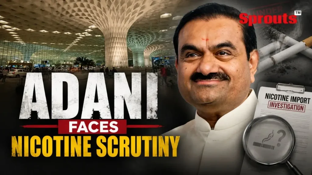 Mumbai Airport Adani Duty-Free Nicotine Pouch Sales Face Regulatory Scrutiny After CDSCO Probe.