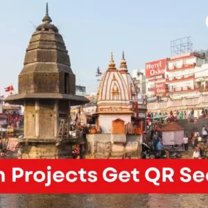 Nashik Kumbh Mela 2027 project documents with QR code verification.